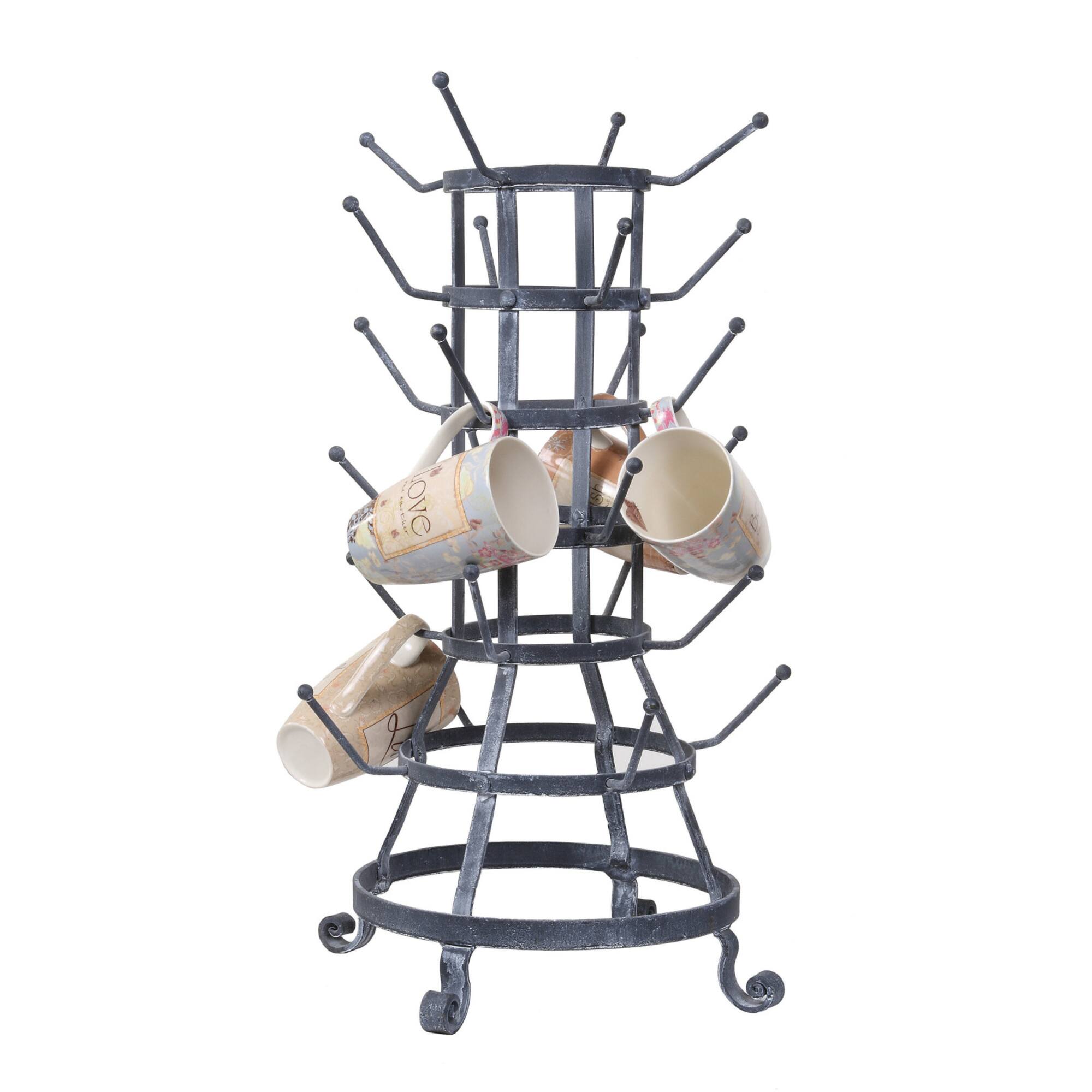 Hello Honey® 24 Hook Metal Bottle & Mug Holder